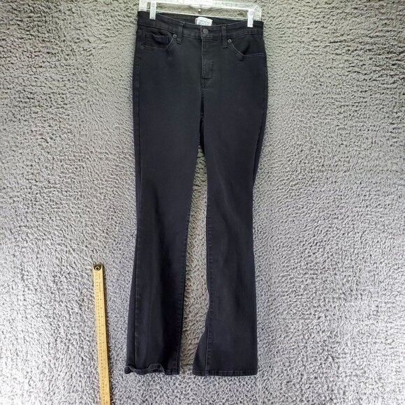 Crown & Ivy Jeans Womens 4 Black Vintage Bootcut Stretch Denim - Picture 1 of 10
